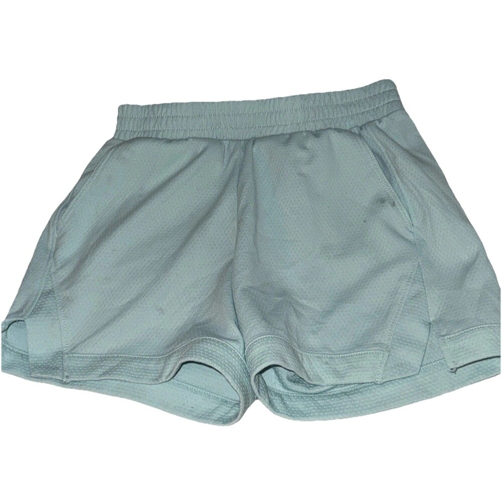 Athletic Works Small Girls Size 6/6X Baby Blue Polyester Shorts With Pockets